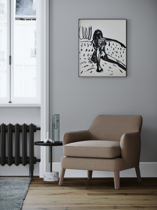 Интерьер в черно-белых тонах