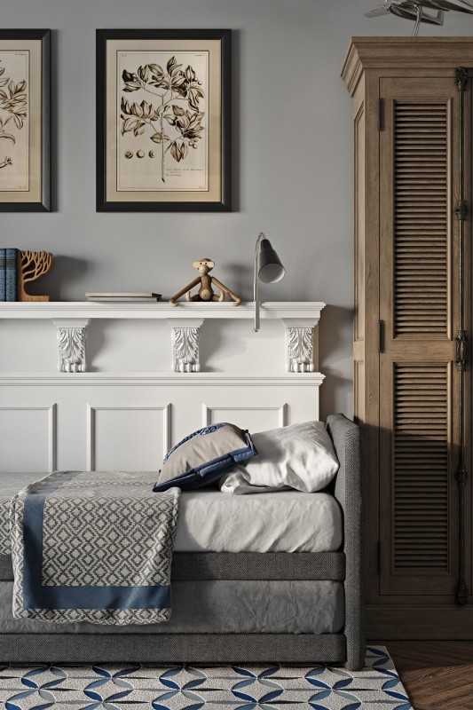 Квартира для большой семьи в классическом стиле Квартира для большой семьи в классическом стиле