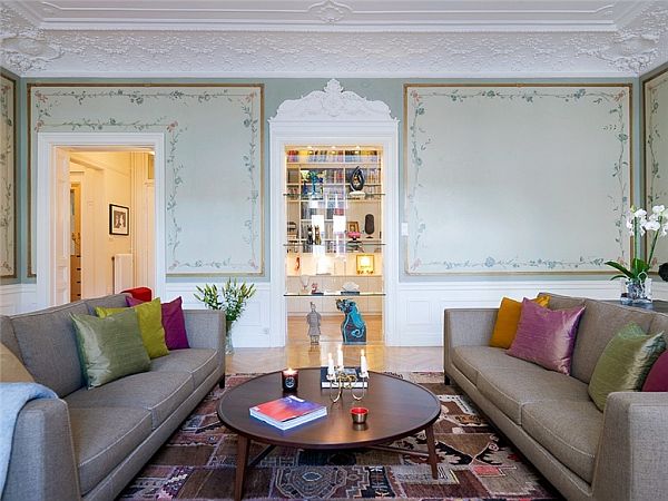 Квартира в классическом стиле и с оригинальными элементами декора в Швеции