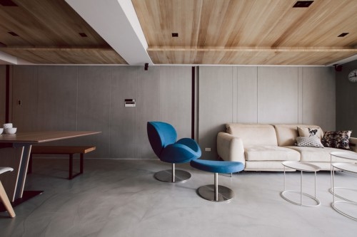 Многофункциональный интерьер апартаментов в Тайбэе