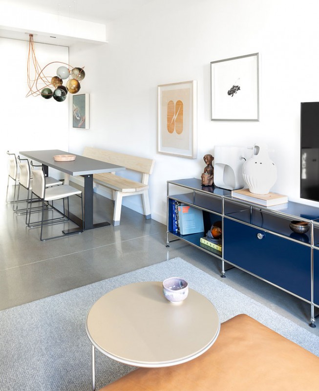 Дизайн-проект небольшого лофта, основанный на концепции минимализма и яркости