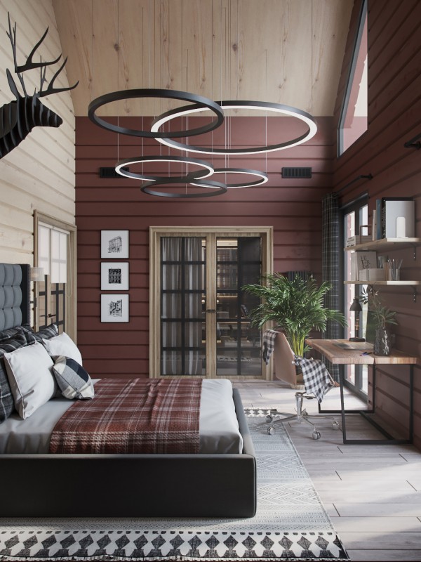 Интерьер деревянного дома