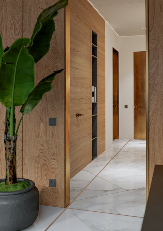 Мрамор, дерево и бетон в современном интерьере Мрамор, дерево и бетон в современном интерьере