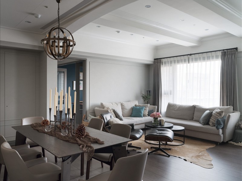 Приятные пастельные оттенки в интерьере квартиры в Тайбэе