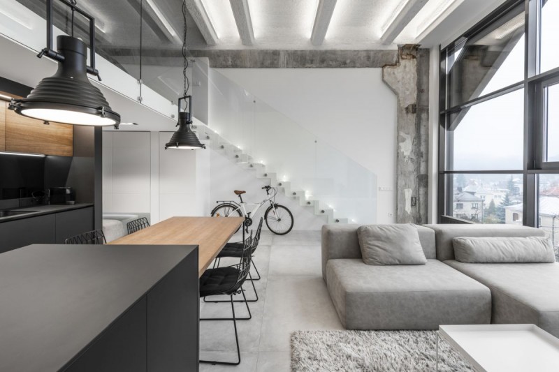 Уютная квартира-лофт в реконструированном промышленном здании Уютная квартира-лофт в реконструированном промышленном здании