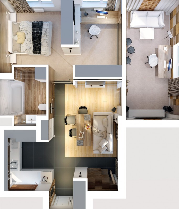 Дерево в дизайне интерьера квартиры Дерево в дизайне интерьера квартиры