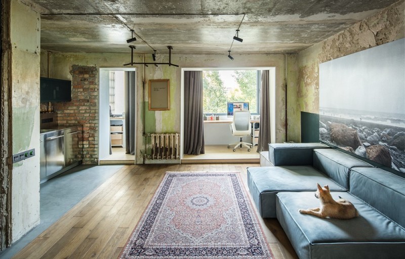 Интерьер киевской квартиры в индустриальном стиле