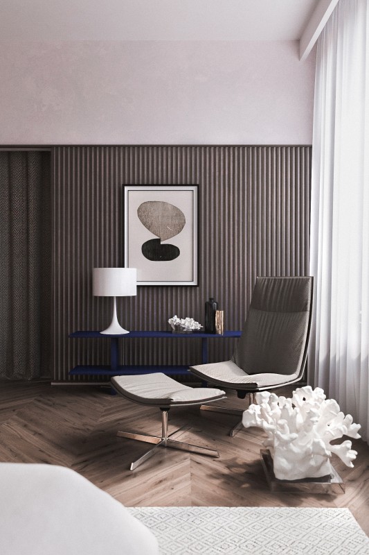 Интерьер квартиры в пастельных тонах