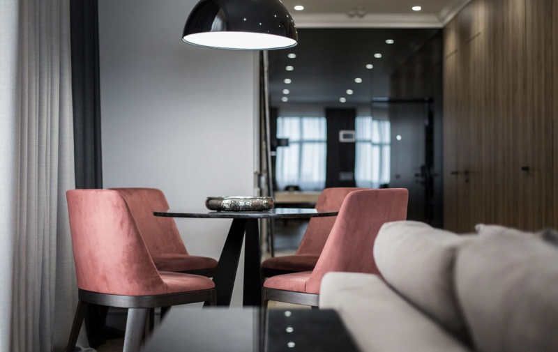 Интерьер современной квартиры в минималистичном  стиле