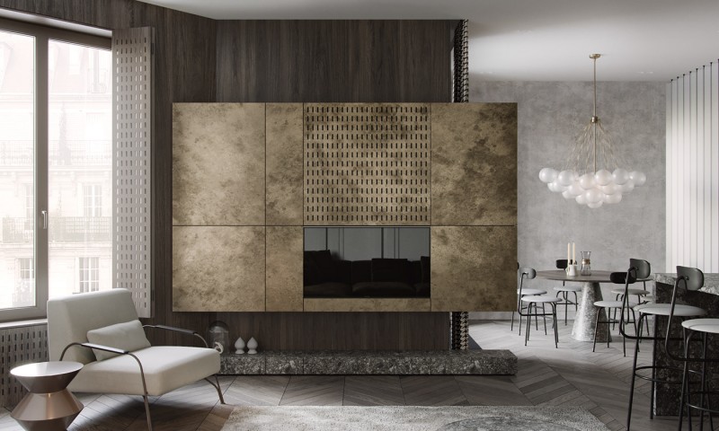 Роскошный интерьер квартиры площадью 107 кв.м.