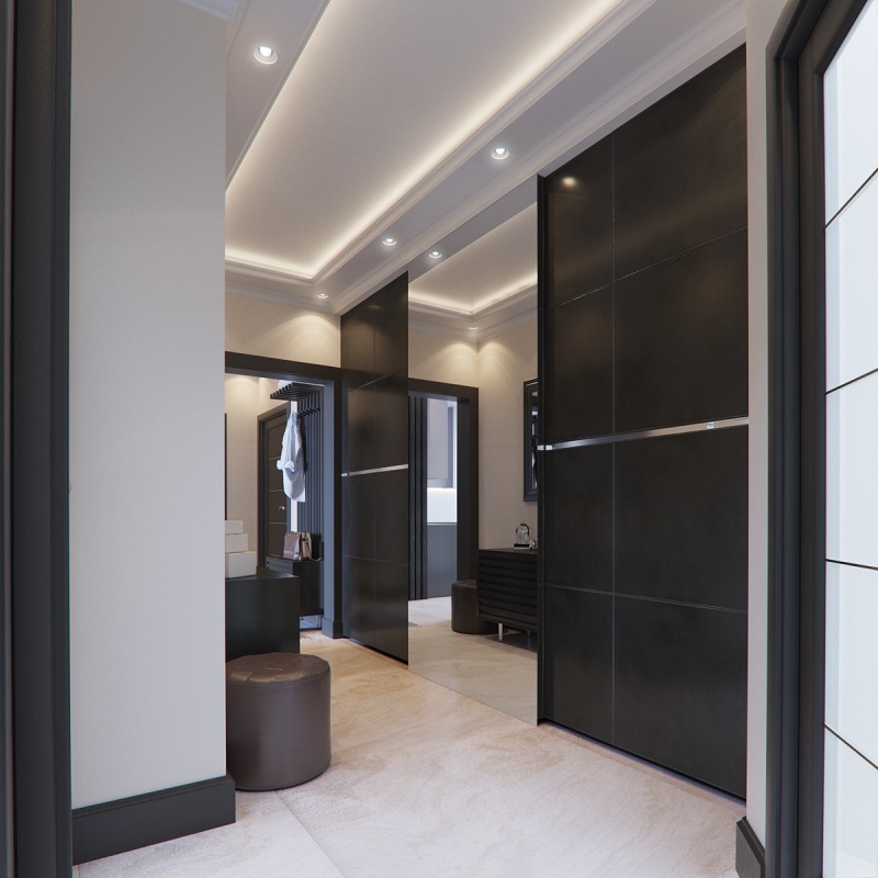 Интерьер квартиры площадью 78 кв.м.