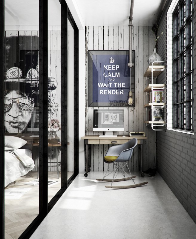 Квартира в индустриальном стиле