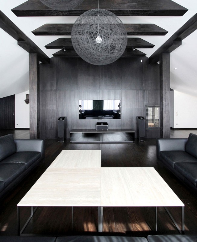 Минималистичный и изысканный интерьер пентхауса Минималистичный и изысканный интерьер пентхауса