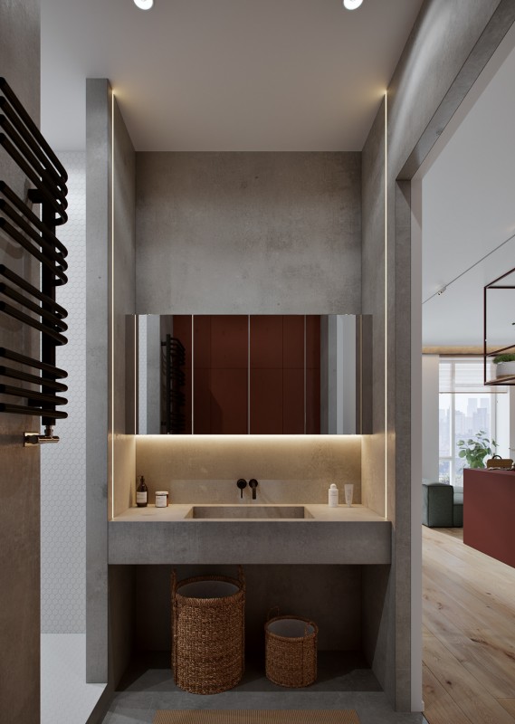 Акцент на красном