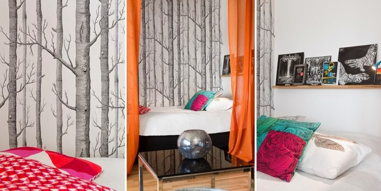 Интерьер небольшой квартиры во Вроцлаве, Польша