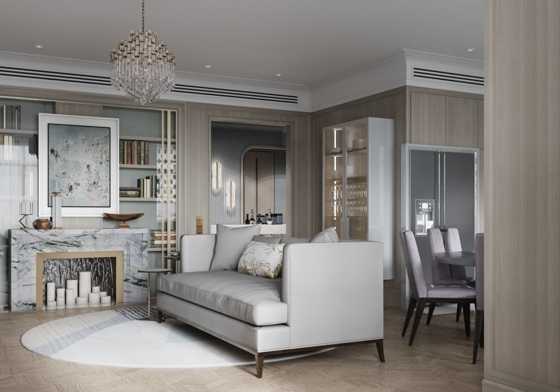 Квартира, оформленная в приглушенных тонах