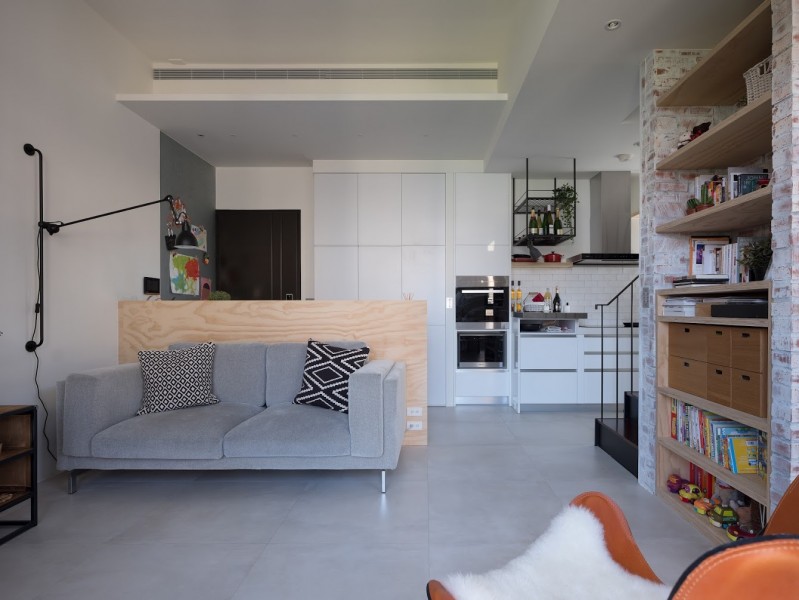 Двухуровневые апартаменты в Тайбэе