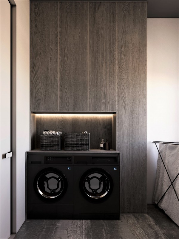 Контрастный дизайн интерьера