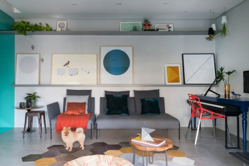 Функциональный интерьер квартиры площадью 60 м2 в Сан-Паулу, Бразилия Функциональный интерьер квартиры площадью 60 м2 в Сан-Паулу, Бразилия