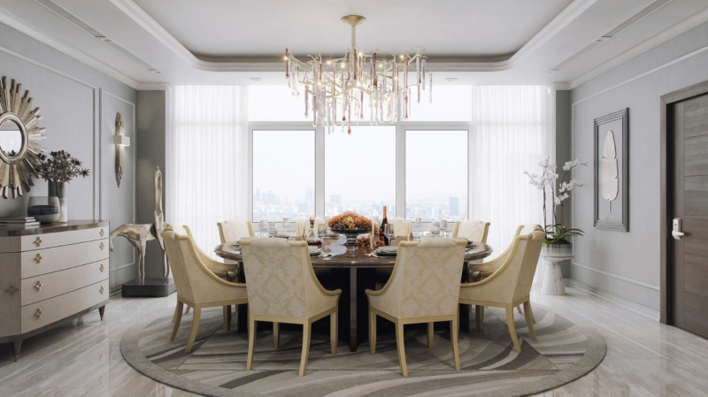 Гостиная пентхауса во Вьетнаме