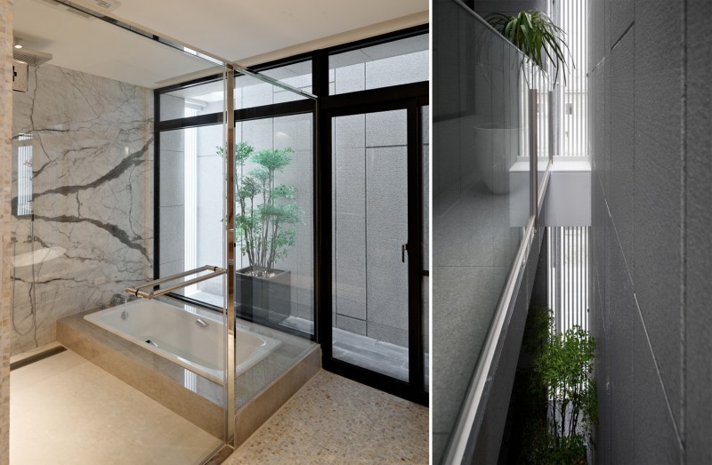 Минималистичная многоуровневая резиденция в Тайбэе