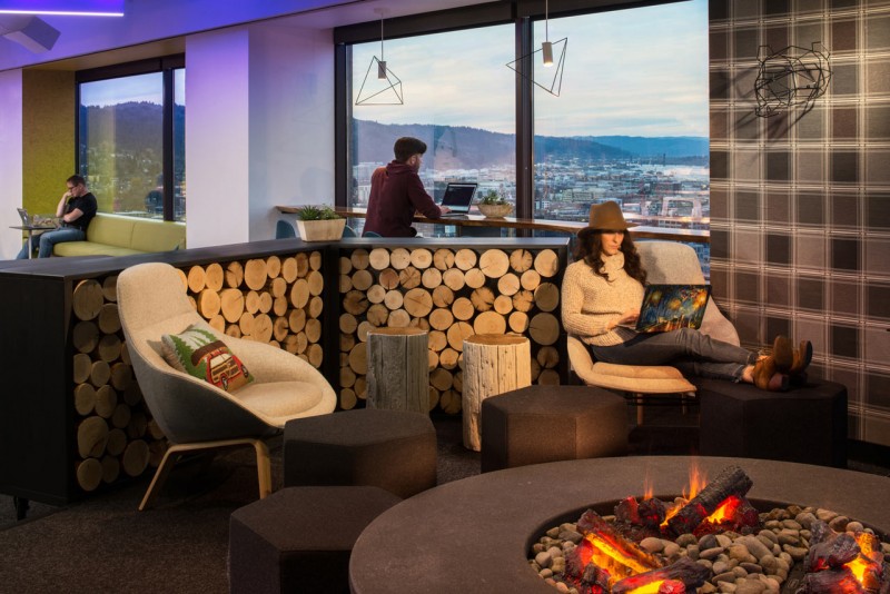 Офис компании Digital Intelligence New Relic в Портленде, штат Орегон