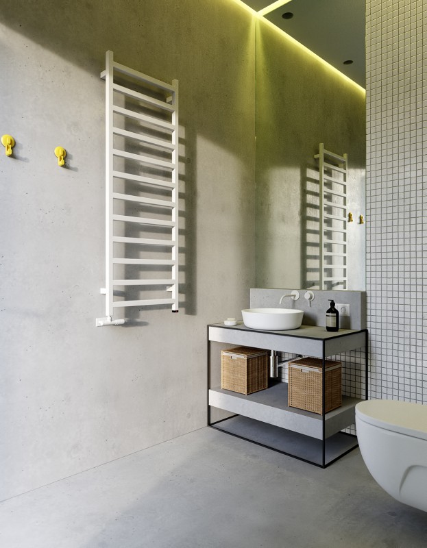 Удачное сочетание мрамора, камня и дерева