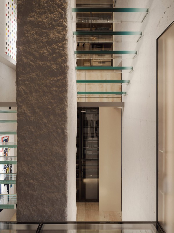 Четырехуровневая квартира, расположенная в небоскребе в центре Киева Четырехуровневая квартира, расположенная в небоскребе в центре Киева