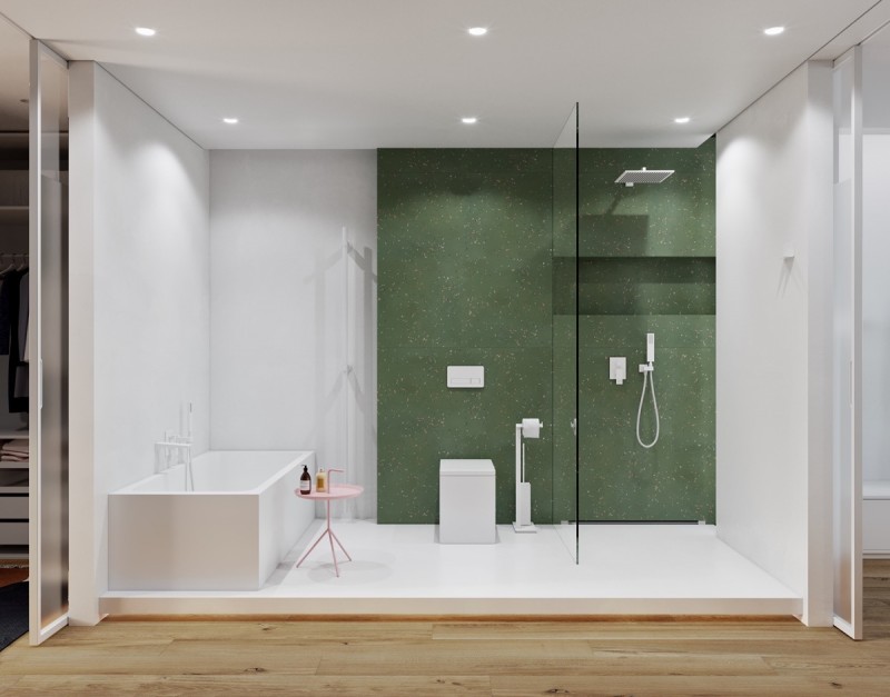 Контрастный интерьер квартиры площадью 70 кв.м.