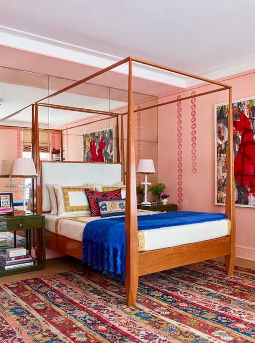Красочная спальня в Нью-Йорке
