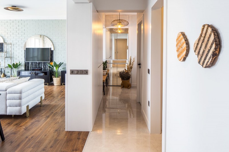 Легкий свежий интерьер апартаментов в Стамбуле