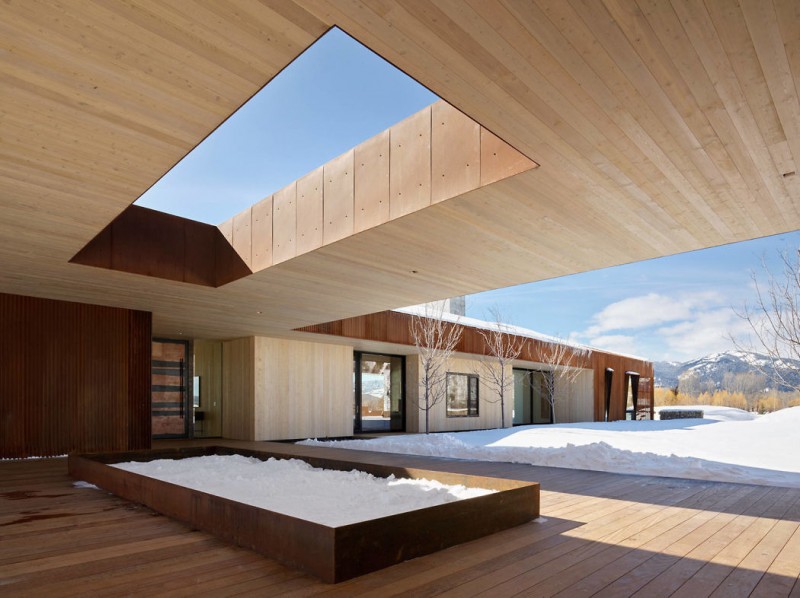 Минималистичный дом в Вайоминге
