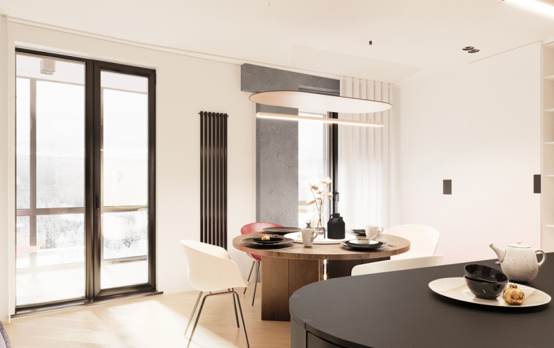 Оформление квартиры в светлых тонах с яркими акцентами Оформление квартиры в светлых тонах с яркими акцентами