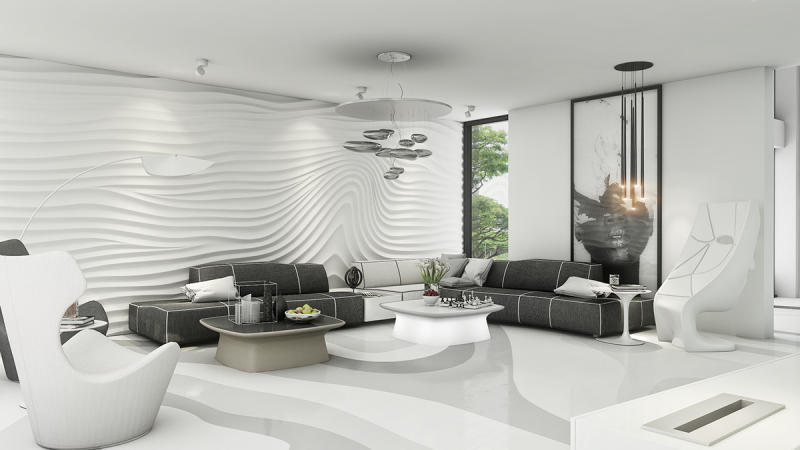 Оформление в черно-белых тонах