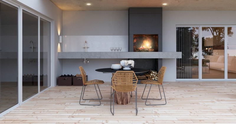 Со вкусом оформленный загородный дом