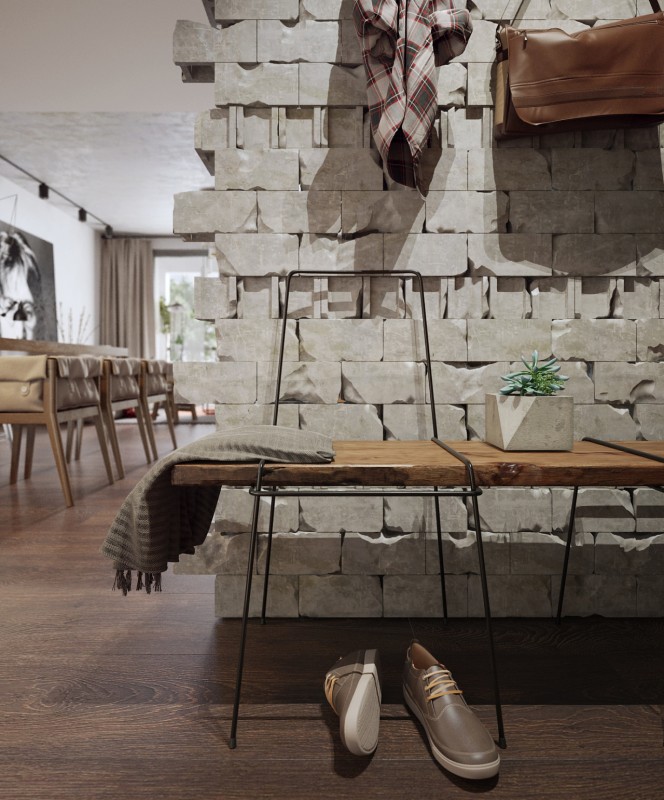 Стена лофт в квартире Стена лофт в квартире