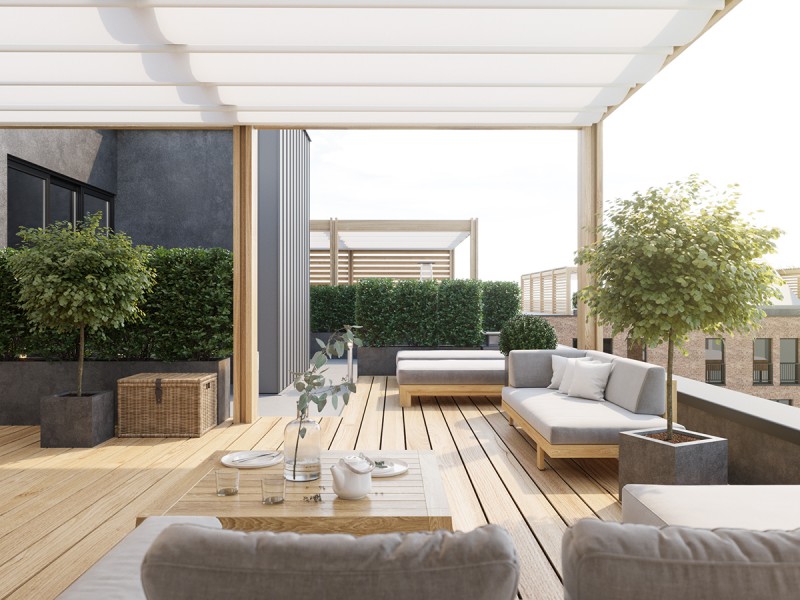 Интерьер загородного дома с террасой на крыше площадью 250 кв.м. Интерьер загородного дома с террасой на крыше площадью 250 кв.м.