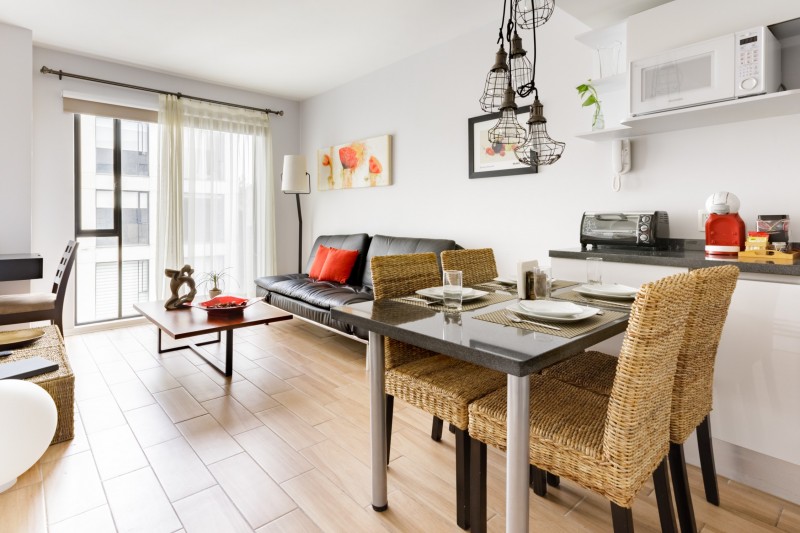 Приятный интерьер современных апартаментов в Мехико Приятный интерьер современных апартаментов в Мехико