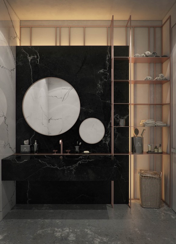 Простая, но элегантная атмосфера с элементами роскоши