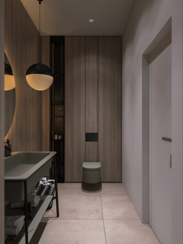 Современный загородный дом с бассейном и спа Современный загородный дом с бассейном и спа