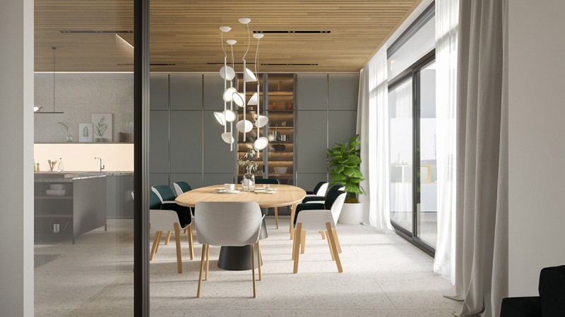 Светлые апартаменты с деревянными акцентами Светлые апартаменты с деревянными акцентами