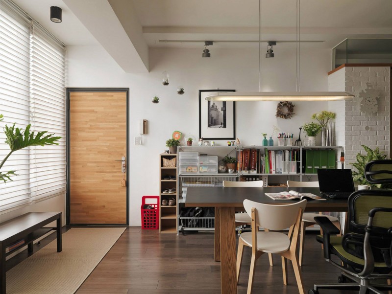 Интерьер уютной семейной квартиры в Тайбэй