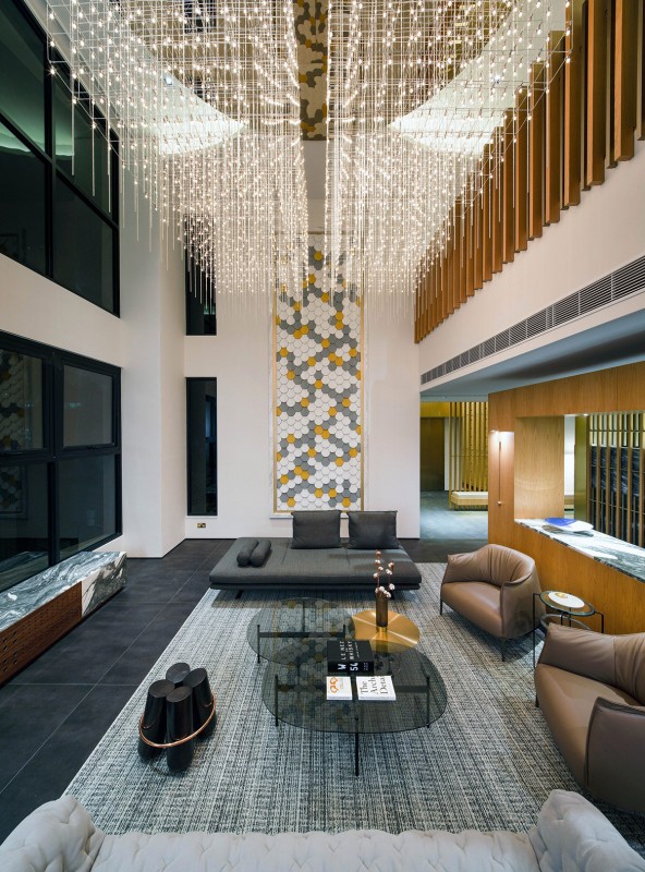 Роскошный интерьер резиденции в Гонконге Роскошный интерьер резиденции в Гонконге