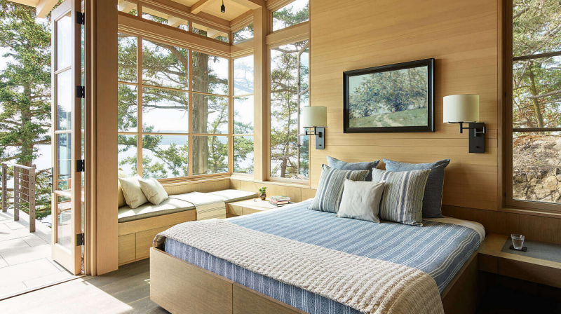 Загородный дом на склоне холма в Пьюджет-Саунде Загородный дом на склоне холма в Пьюджет-Саунде