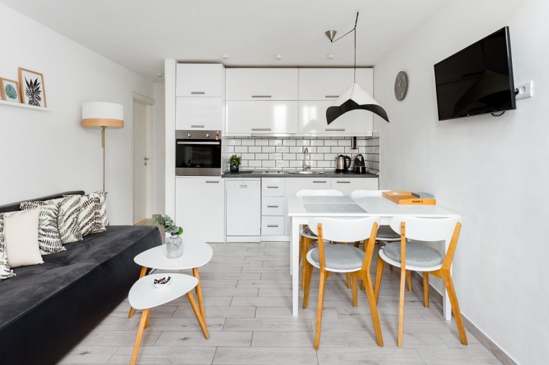 Интерьер двухуровневой квартиры в Хорватии Интерьер двухуровневой квартиры в Хорватии