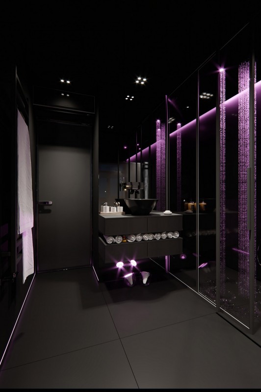 Интерьер в темных тонах Интерьер в темных тонах