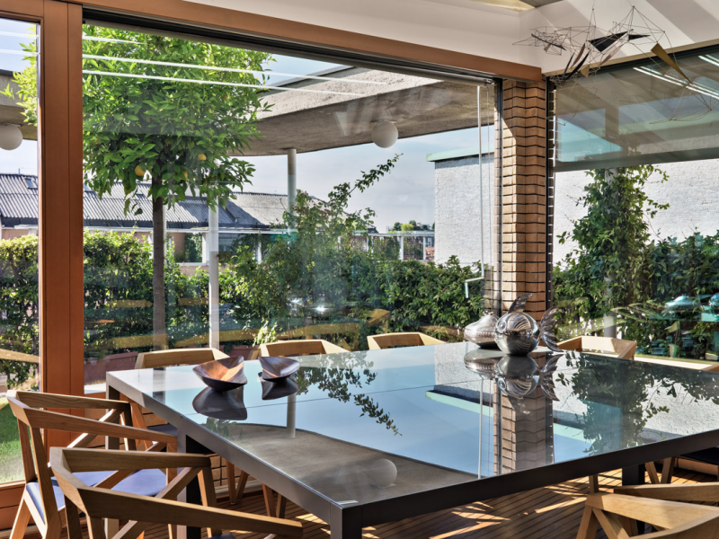 Яркие акцентные стены в интерьере пентхауса Яркие акцентные стены в интерьере пентхауса