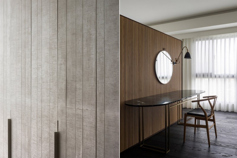 Натуральные материалы в интерьере апартаментов в Тайбэе