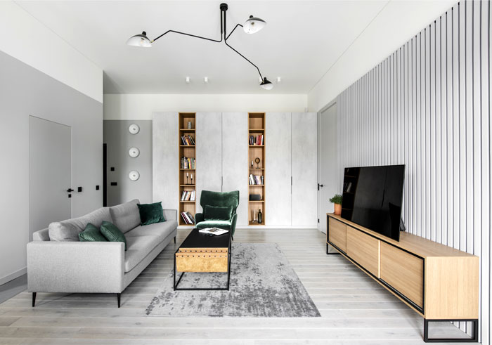 Небольшая квартира с открытой планировкой в Вильнюсе