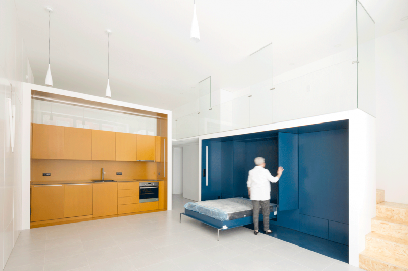 Обстановка квартиры, созданная при помощи двух ярких модулей